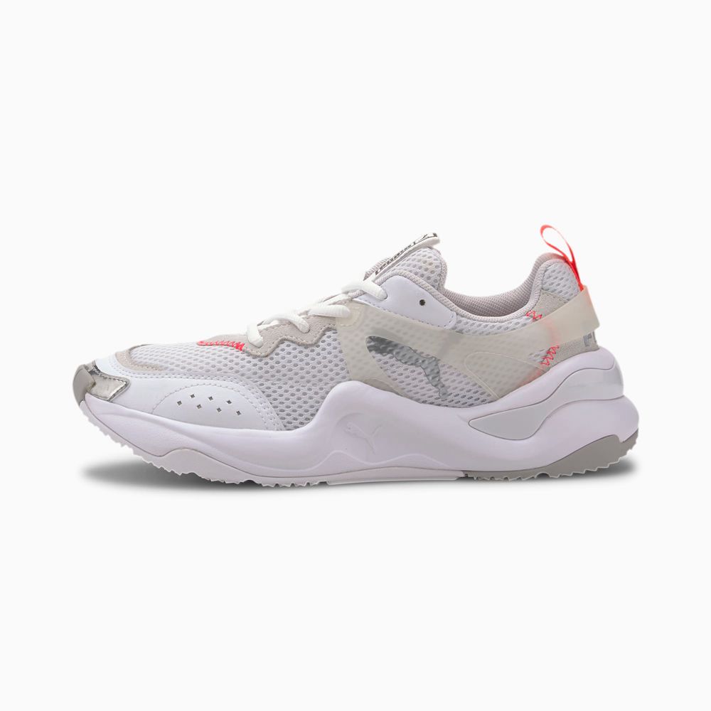 Puma Rise Contrast Női Sportcipő - Fehér/Rózsaszín ( Hungary - BWZUL5741 )